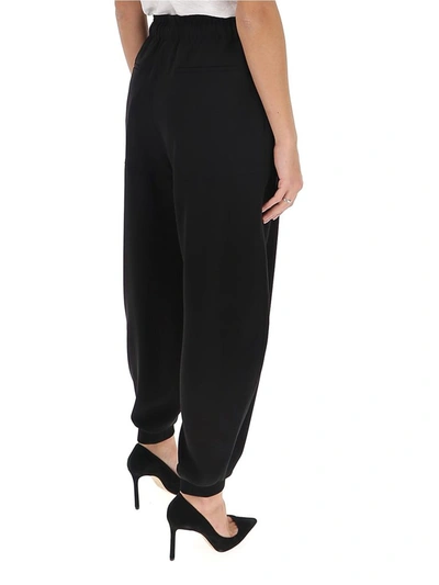 Shop Chloé Drawstring Jogging Pants In Black