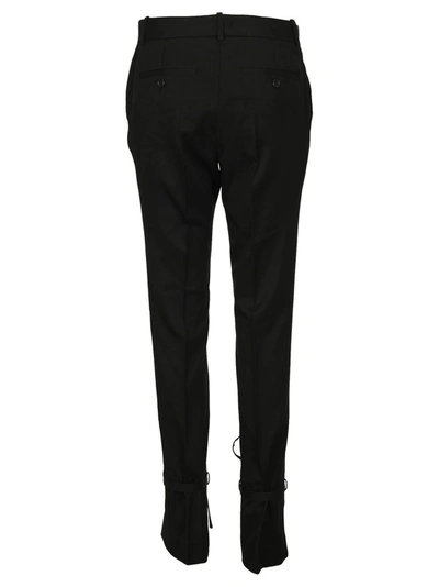 Shop Jw Anderson Strapped Ankle Trousers In Black