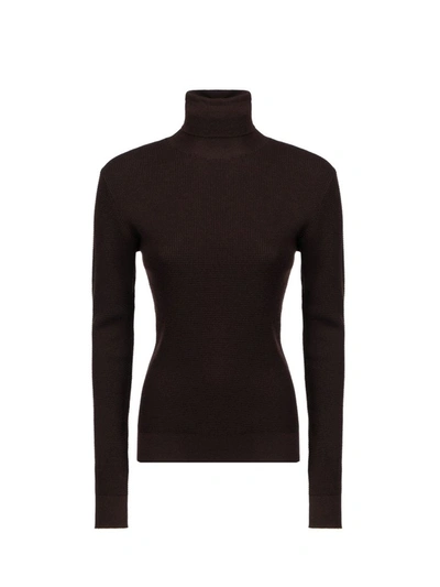 Shop Dolce & Gabbana Turtleneck Knit Jumper In Brown