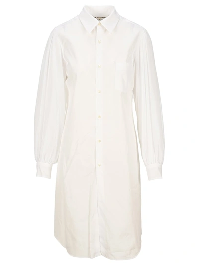 Shop Comme Des Garçons Shirt Dress In White