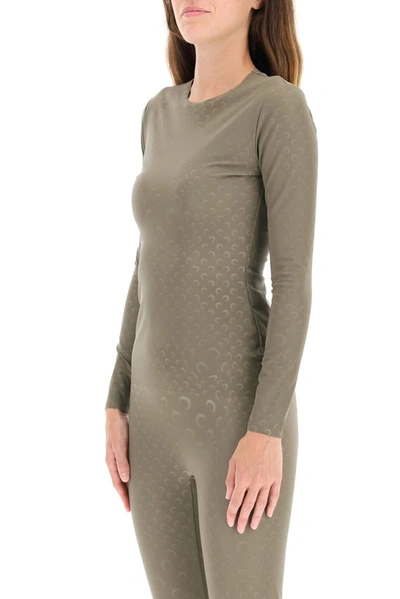 Shop Marine Serre Crescent Reflective Top In Green