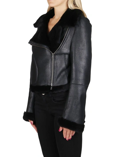 Shop Ann Demeulemeester Aysha Biker Jacket In Black