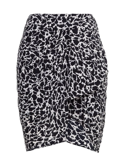 Shop Isabel Marant Étoile Asymmetric Mini Skirt In Black