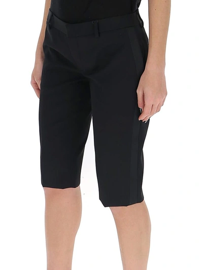 Shop Saint Laurent Tuxedo Bermuda Shorts In Black