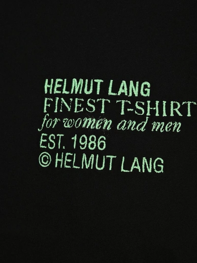 Shop Helmut Lang Logo Baby T In Black
