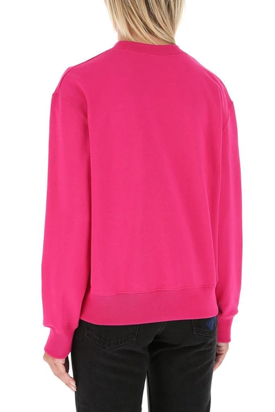 Shop Versace Gv Signature Medusa Sweatshirt In Pink