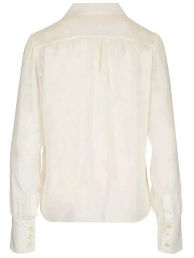 Shop Saint Laurent Pointed In White