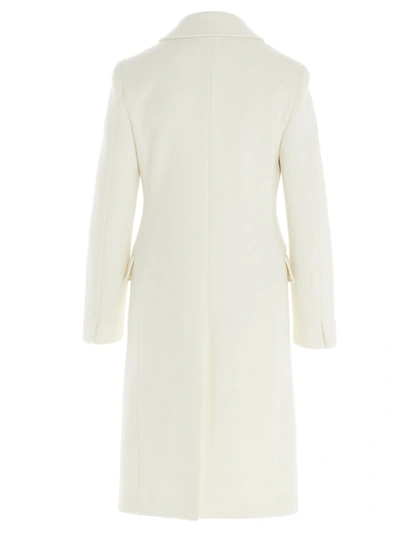 Shop Alberta Ferretti Double Breasted Coat In White