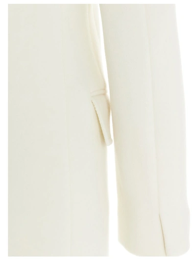 Shop Alberta Ferretti Double Breasted Coat In White