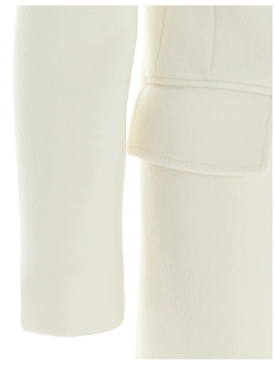 Shop Alberta Ferretti Double Breasted Coat In White