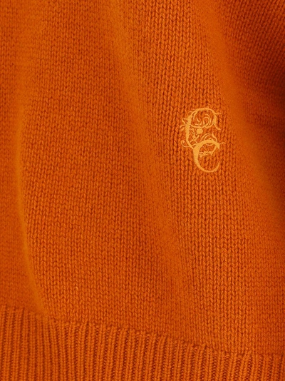 Shop Chloé Turtleneck Knitted Jumper In Orange