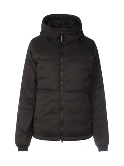 Shop Canada Goose Camp Down Hooded Jacket In Black