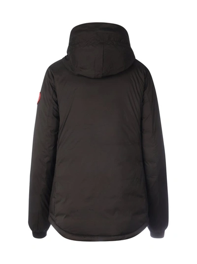 Shop Canada Goose Camp Down Hooded Jacket In Black