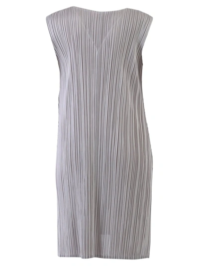 Shop Issey Miyake Pleats Please  Pleated V In Grey