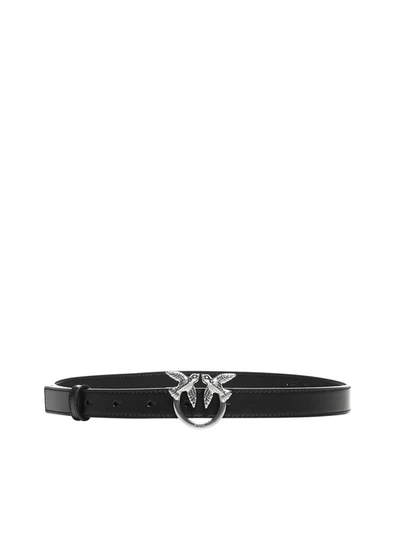 Shop Pinko Berry Small Simply 2 Belt In Black