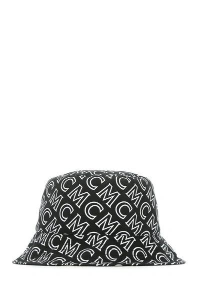 Shop Mcm Reversible Monogram Print Bucket Hat In Black