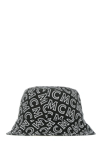 Shop Mcm Reversible Monogram Print Bucket Hat In Black