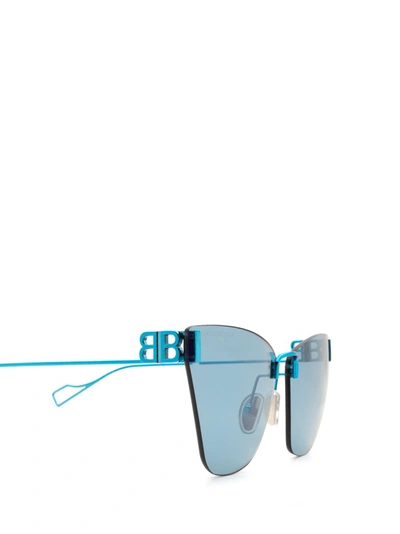 Shop Balenciaga Eyewear Cat In Blue