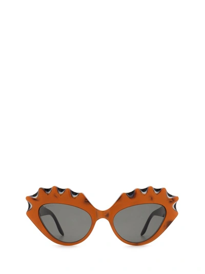 Shop Gucci Eyewear Cat In Multi