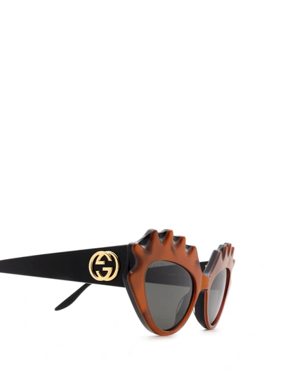 Shop Gucci Eyewear Cat In Multi