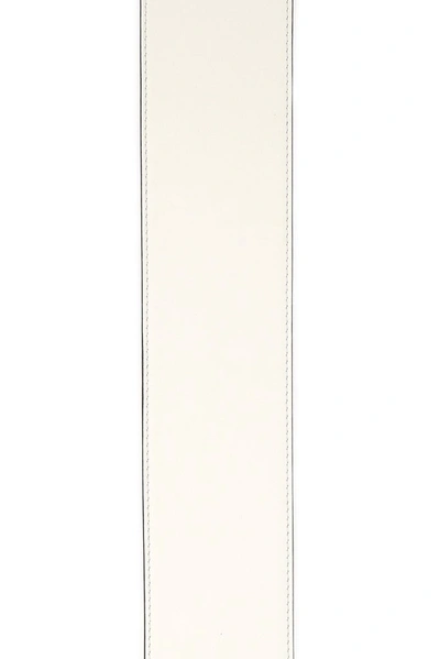 Shop Fendi Ff Baguette Buckle Belt In White