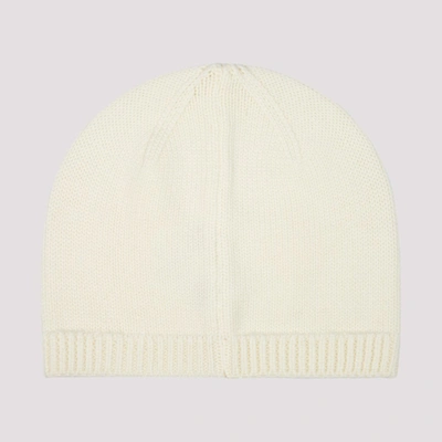 Shop Givenchy 4g Logo Knitted Beanie In White