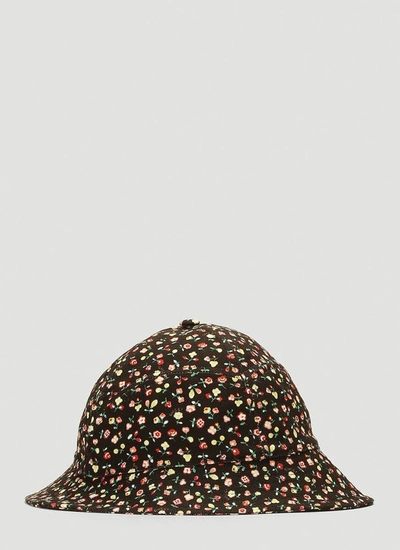 Shop Gucci Liberty Floral Bucket Hat In Black