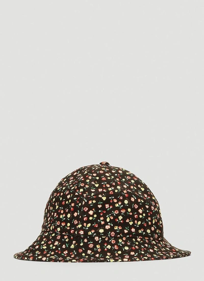 Shop Gucci Liberty Floral Bucket Hat In Black