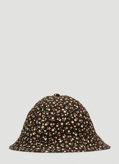 Shop Gucci Liberty Floral Bucket Hat In Black