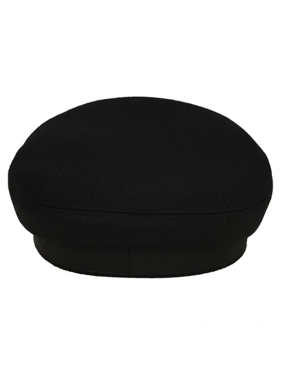 Shop Saint Laurent Peaked Cap In Black