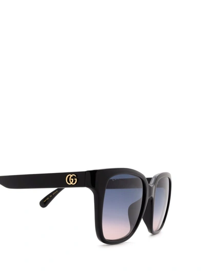 Shop Gucci Eyewear Square Frame Sunglasses In Black