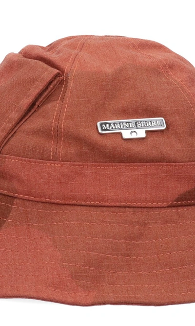 Shop Marine Serre Print Bucket Hat In Brown