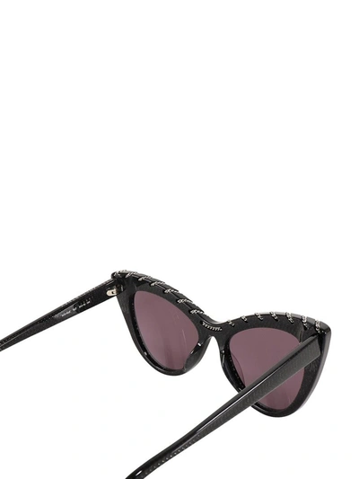 Shop Stella Mccartney Eyewear Cat Eye Frame Sunglasses In Black