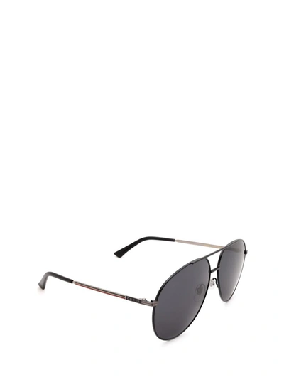 Shop Gucci Eyewear Aviator Sunglasses In Grey