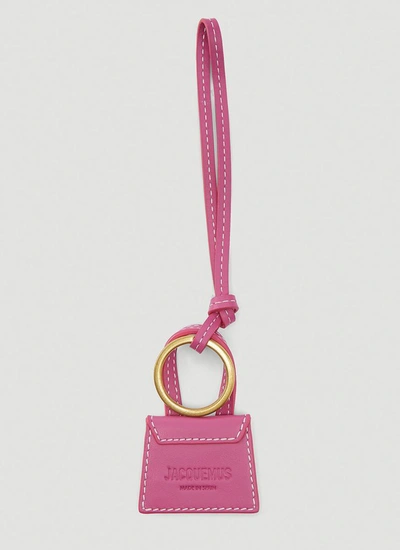 Shop Jacquemus Le Chiquito Handbag Keyring In Pink