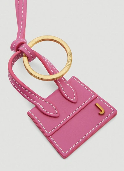 Shop Jacquemus Le Chiquito Handbag Keyring In Pink