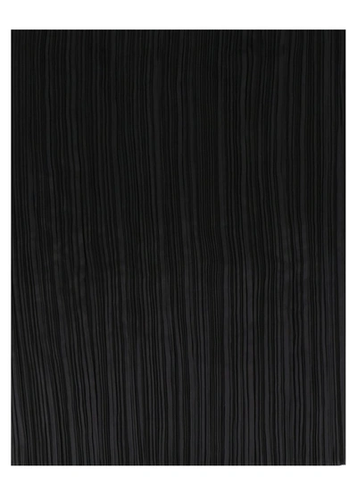 Shop Issey Miyake Pleats Please By  Pleated Scarf In Black