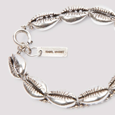 Shop Isabel Marant Shell Bracelet In Silver