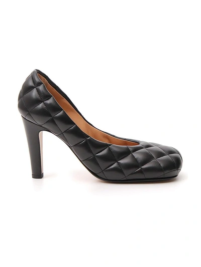 Shop Bottega Veneta Padded Bloc Pumps In Black