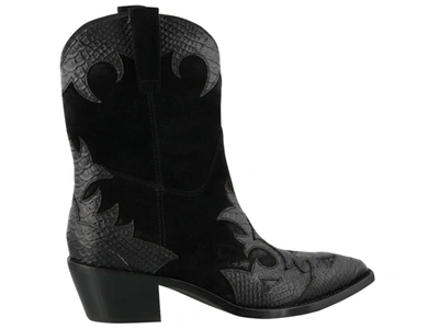 Shop Ash Desperado Western Boots In Black