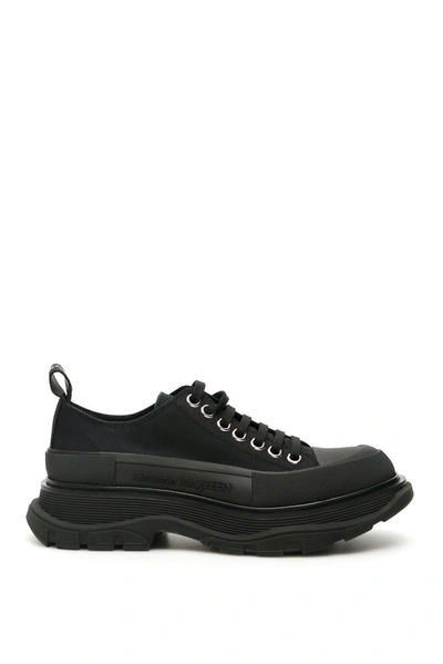 Shop Alexander Mcqueen Tread Slick Sneakers In Black