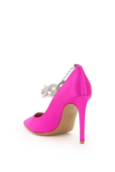 Shop Alexandre Vauthier Elsa Embellished Strap Pumps In Pink