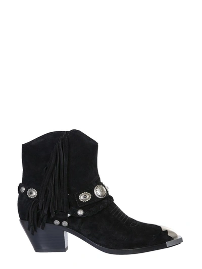 Shop Ash Farrow Ankle Boots In Black