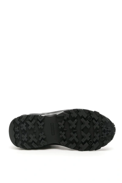 Shop Burberry Monogram Motif Buckle Ankle Boots In Black