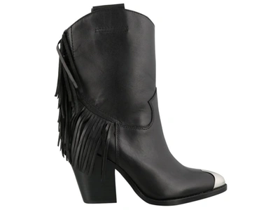 Shop Ash Emotion Fringe In Black