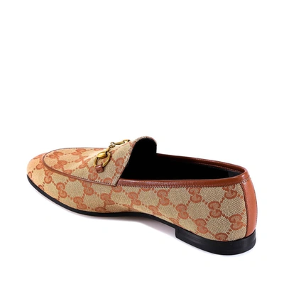 Shop Gucci Gg Loafers In Brown
