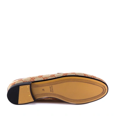 Shop Gucci Gg Loafers In Brown