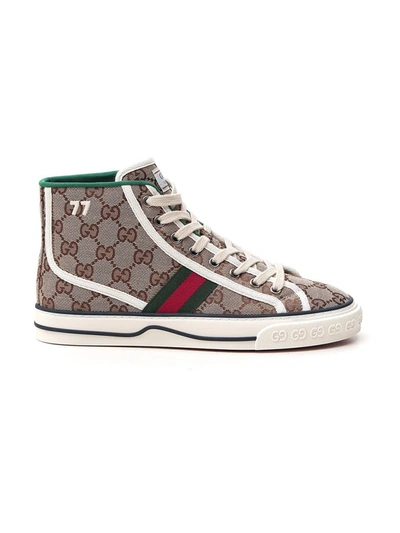 Shop Gucci Tennis 1977 High Top Sneakers In 9765