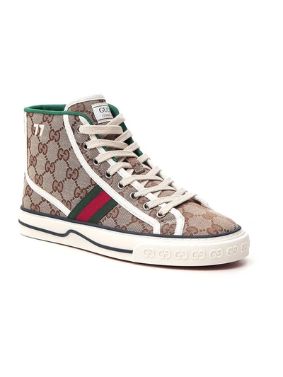 Shop Gucci Tennis 1977 High Top Sneakers In 9765