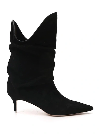 Shop Attico The  Tate Ankle Boots In Black